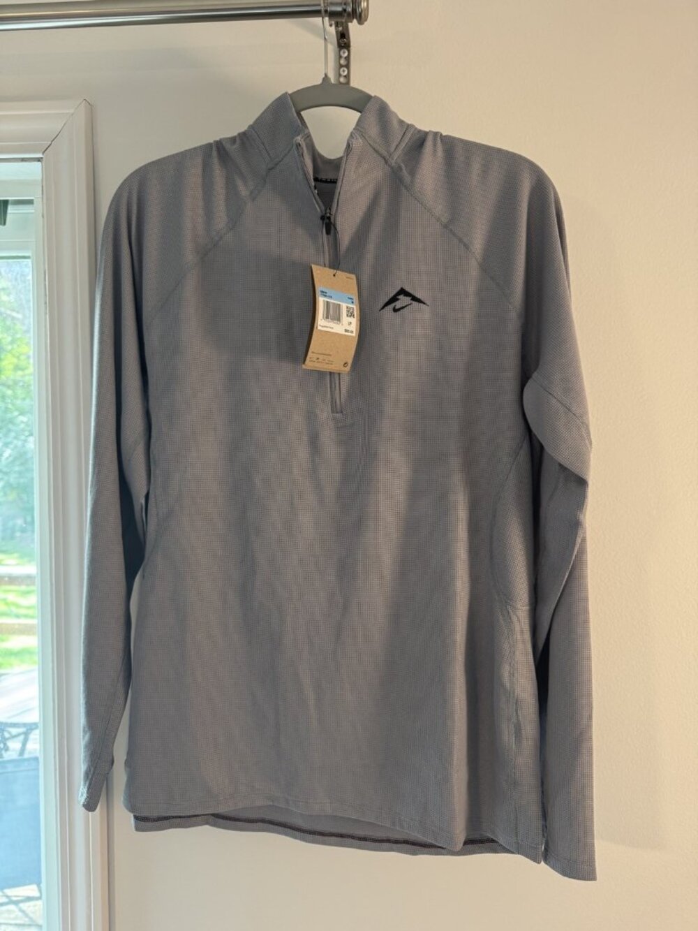 Nike Trail Dri-FIT Half-Zip Running Top Men's M Gray NWT